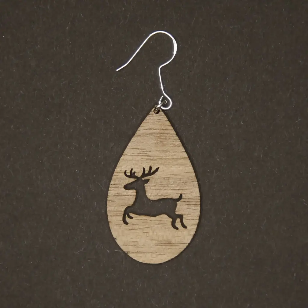 Weihnachtsohrringe Hirsch