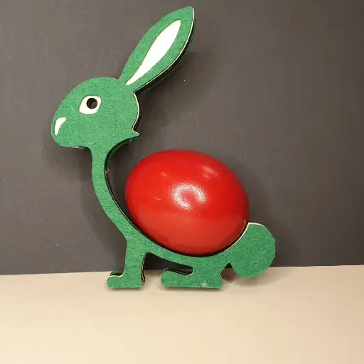 Hase als Eierhalter mit Filz