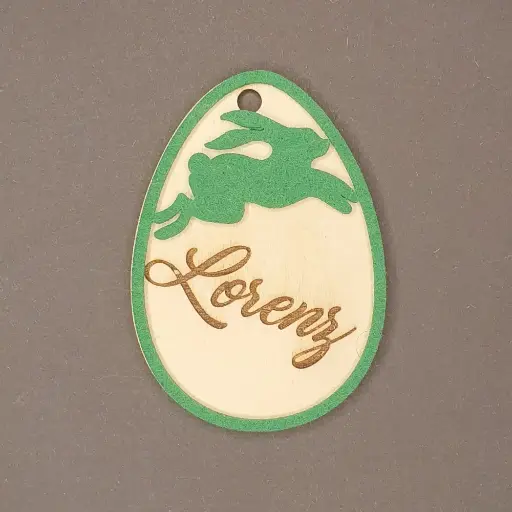 Osterei "Hase Filz oben"