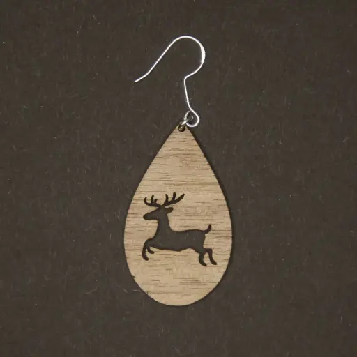 Weihnachtsohrringe Hirsch